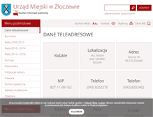 Tablet Screenshot of bip.zloczew.pl